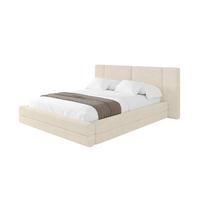 POLSTERBETT mit Bettkasten und Lattenrost, Bett mit Matratze H3/H4 - TEVO 140x200 Beige - Beige, Holzwerkstoff/Textil (140/200cm) - ALTDECOR