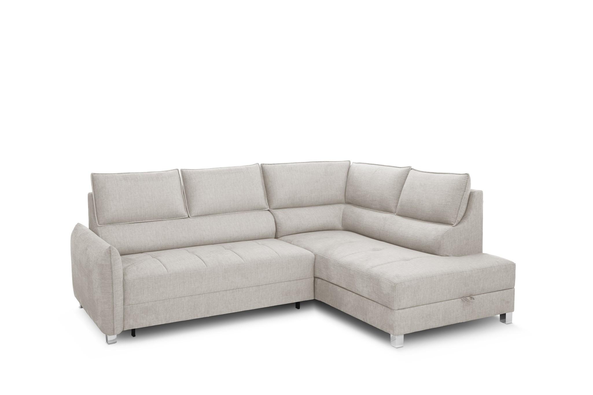 ECKSOFA Marno In Chill Me - Creme, Holzwerkstoff/Textil (260/200cm) - Fun Möbel