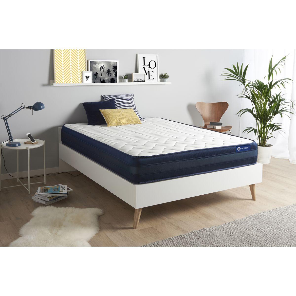 MATRATZE Actimemo tech Memory-Schaum 130 x 200 cm h4 - Weiß, Textil (130/200cm) - ACTISOM