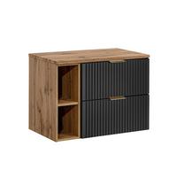 WASCHTISCHUNTERSCHRANK 80.6cm Adriel Holz - Braun, Holzwerkstoff (80.6/59/46cm) - Petits-meubles
