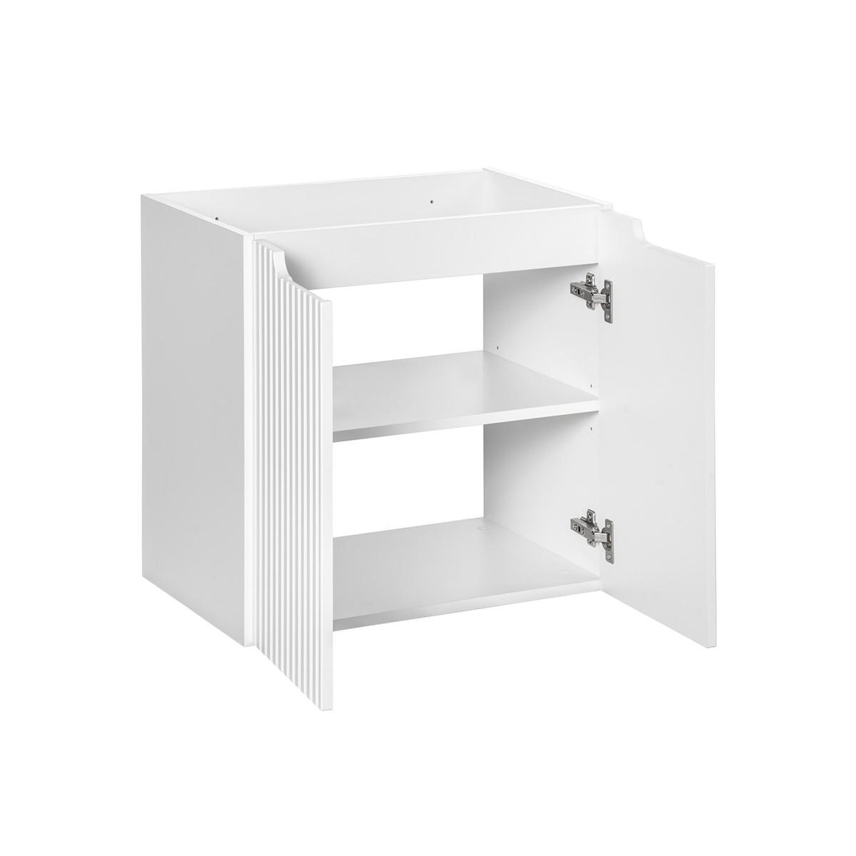 WASCHTISCHUNTERSCHRANK 60cm Riva Weiß - Weiß, Holzwerkstoff (60/57/39cm) - Petits-meubles