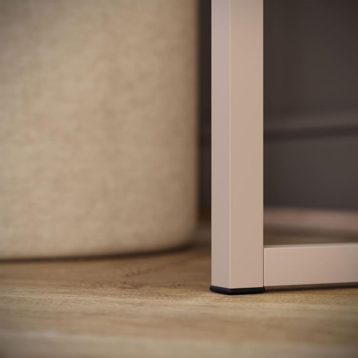 SCHMINKTISCH Blanco Glamour auf Kaschmir-Gestell mit LED-Spiegel PUSH OPEN - Kaschmir, Holzwerkstoff (100/81/42cm) - Lookway