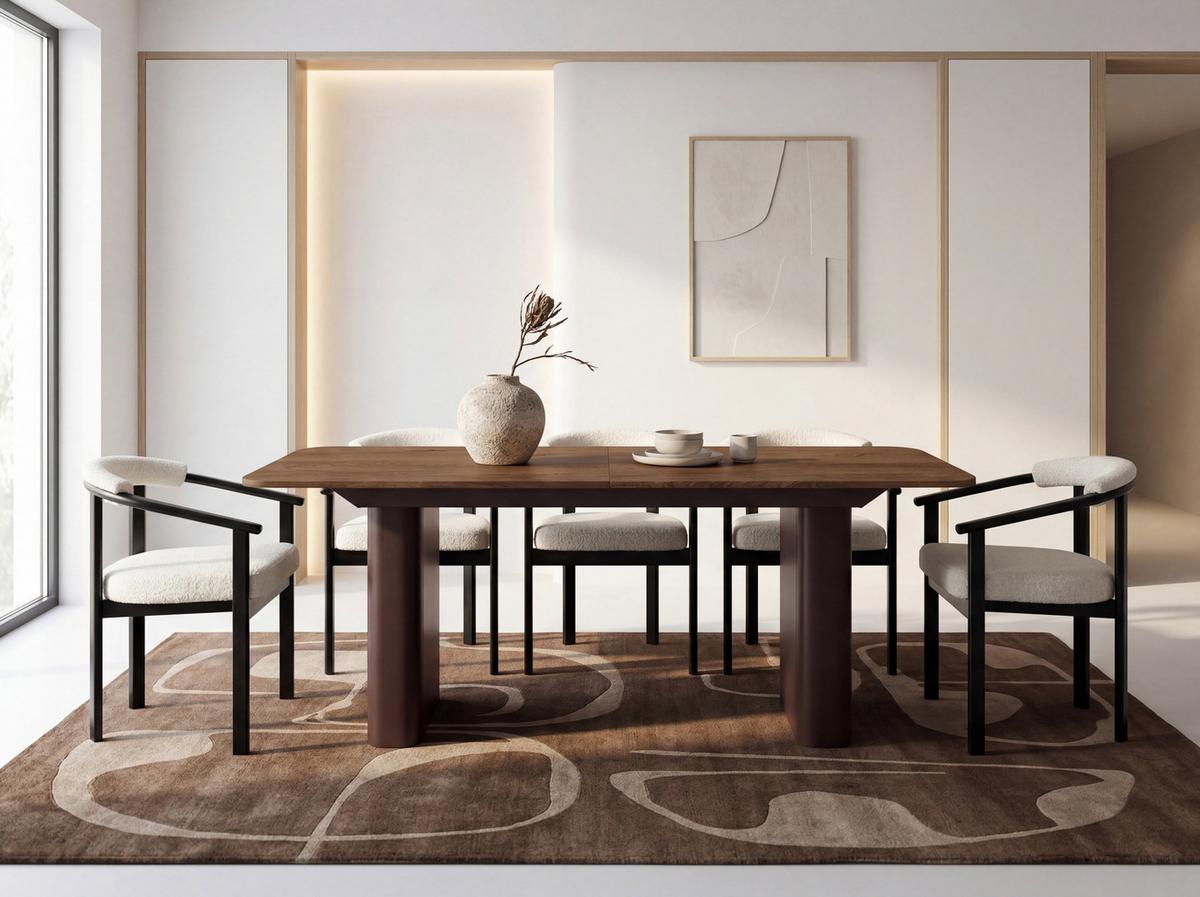 ESSTISCH Riven rechteckig ausziehbar verlängerbar mit Butterfly-Auszug, Eiche Braun Rustikal 200-296/90/76 cm - Alteiche/Braun, Holzwerkstoff/Metall (90/296/76cm) - WFL GROUP