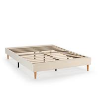 POLSTERBETT 140x190 cm Niebla, Beige - Beige, Textil (140/190cm) - VS Venta-stock