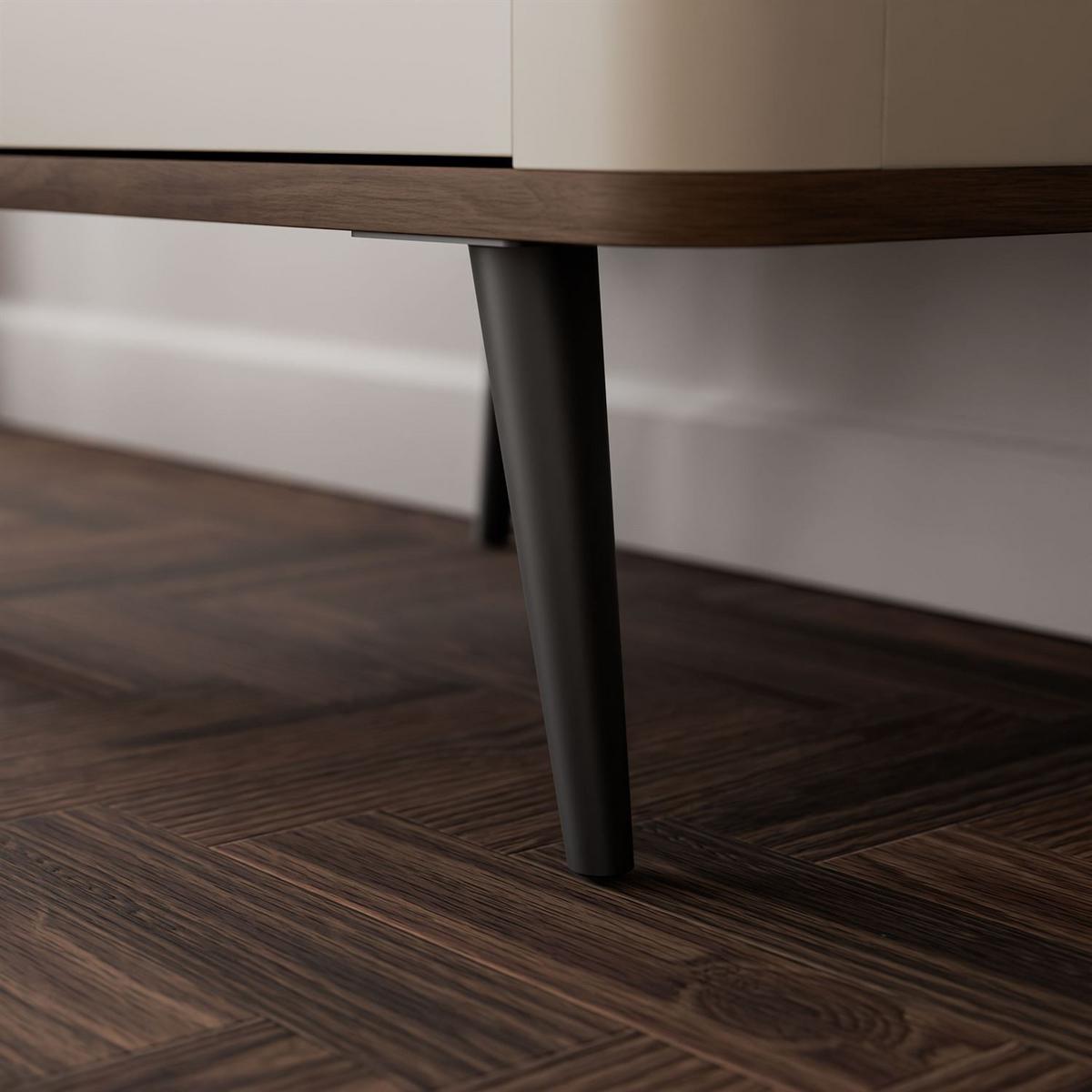 REGAL schmal AUTUMN 1D3S mit Schubladen, Kaschmir / Nussbaum - Beige, Holzwerkstoff (60/191/40cm) - Lookway