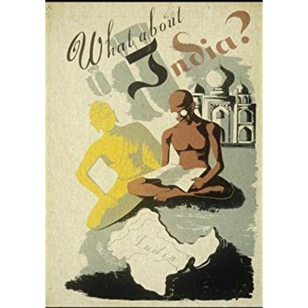 POSTER Ghandi Indien A4 Rahmenlos - Klar, Papier (29.7/5/21cm) - Nacnic