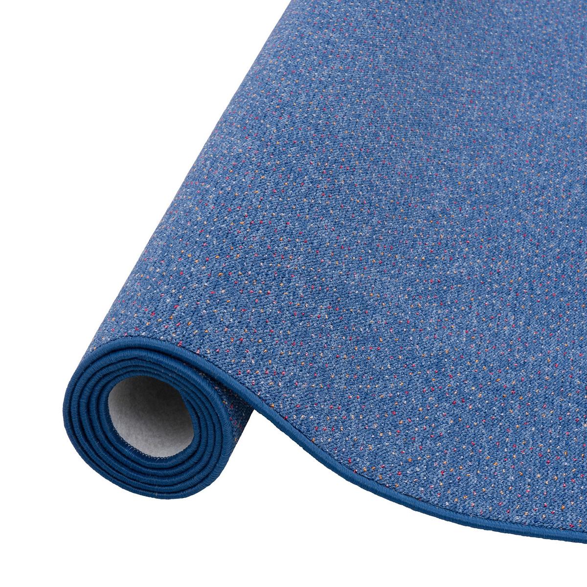 LÄUFER TEPPICH SCHLINGEN TEPPICH ALMA MELIERT - Blau, Textil (100/400cm) - Snapstyle