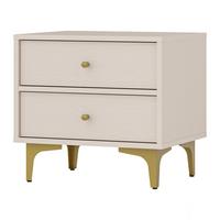 NACHTTISCH TORINO 51,8/48,5/40,8 cm Beige - Beige, Holzwerkstoff (51.8/48.5/40.8cm) - MASSENO