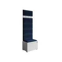 GARDEROBEN-SET Grawis 60 IV - Blau/Silberfarben, Holzwerkstoff/Kunststoff (64.5/45/34cm) - MIRJAN24
