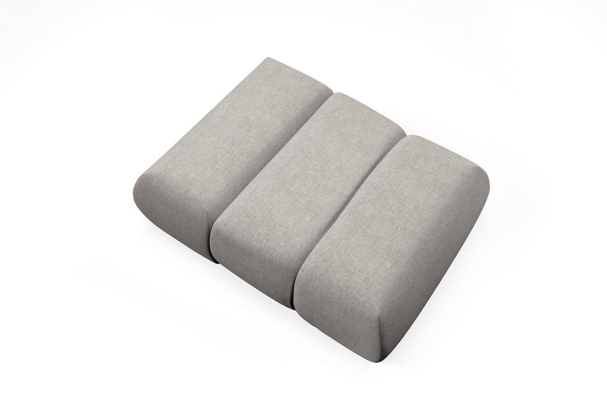 SESSEL ATOMO, Modern Polstersessel Loungesessel, Chenille-Stoff Beige - Beige, Holz/Metall (98/82/134cm) - MASSENO