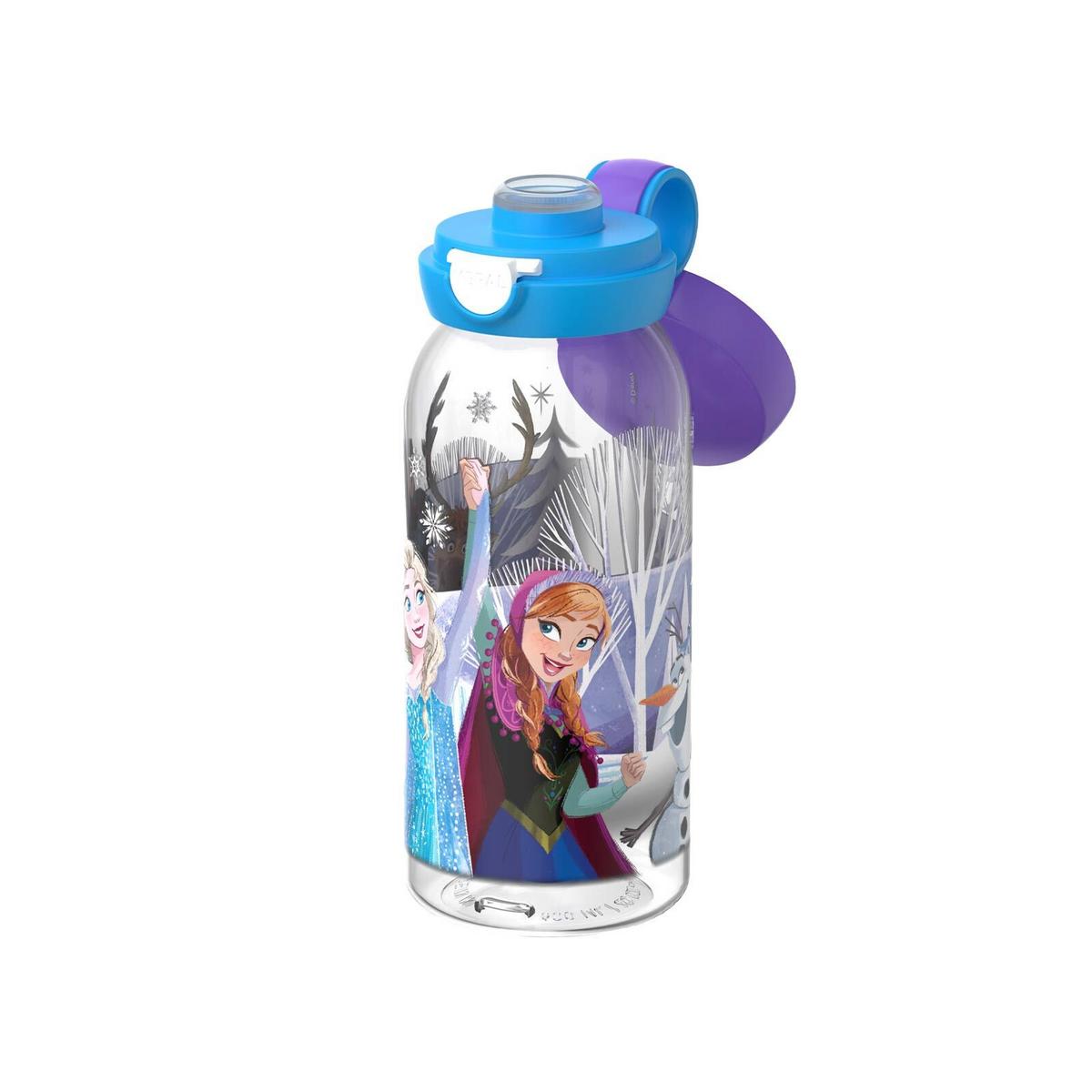 TRINKFLASCHE MIT KLAPPDECKEL Campus Frozen Friends 600 ml - Blau/Lila, Kunststoff (0.6L) - Mepal