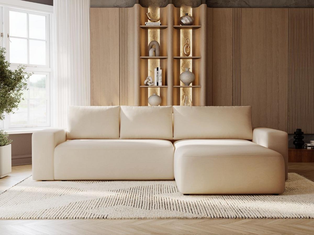 ECKSOFA Tazones Beige Rechts - Beige, Holz/Kunststoff (250/165cm) - Graingold