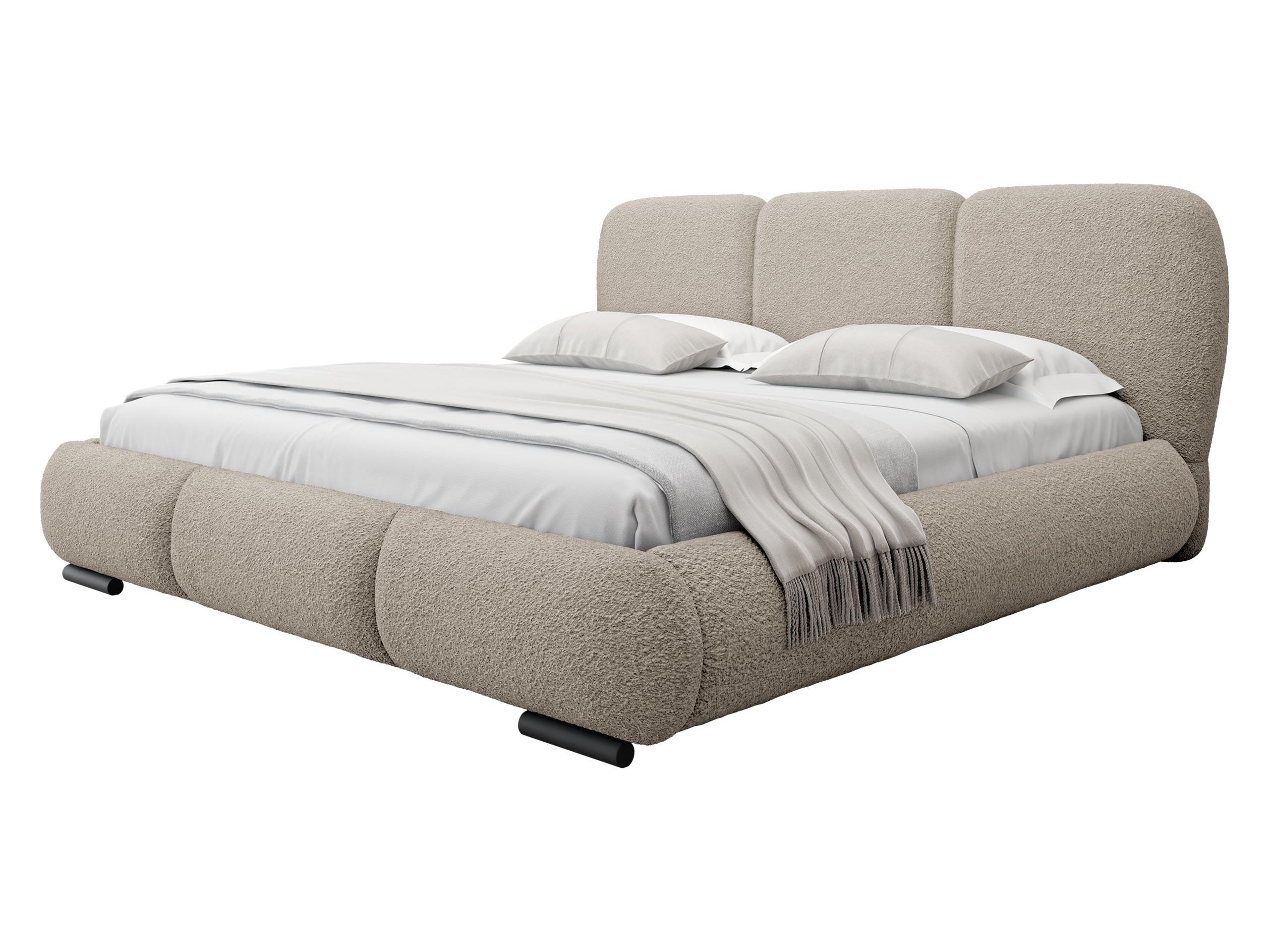 POLSTERBETT Rosa - Eichefarben/Beige, Holz/Textil (160/200cm) - MIRJAN24