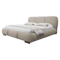 POLSTERBETT Rosa - Eichefarben/Beige, Holz/Textil (160/200cm) - MIRJAN24