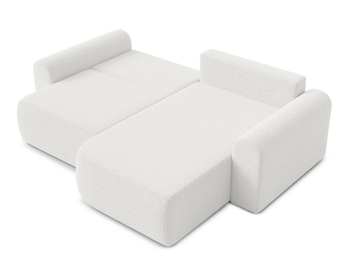 ECKSOFA L Form Otterton Creme 250/180/95 cm Rechts mit Schlaffunktion - Creme/Schwarz, Kunststoff/Textil (250/180cm) - AX Living