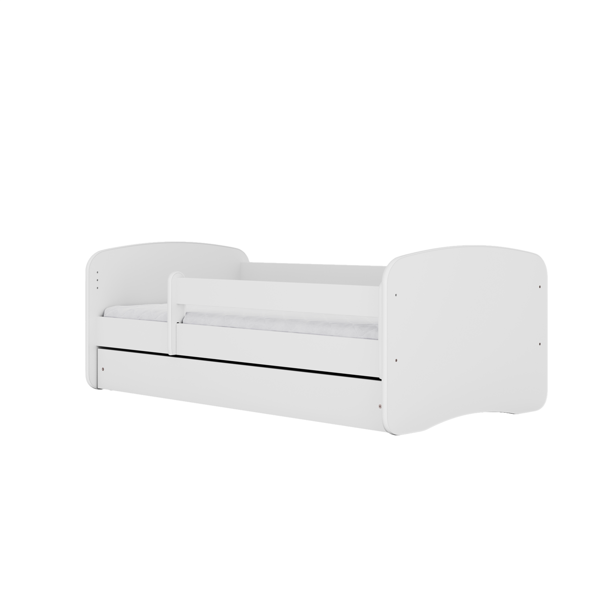 KINDERBETT Einhorn mit Schublade und Matratze 140/70 - Weiß, Holzwerkstoff (70/140cm) - RAUMHIRSCH FURNITURE