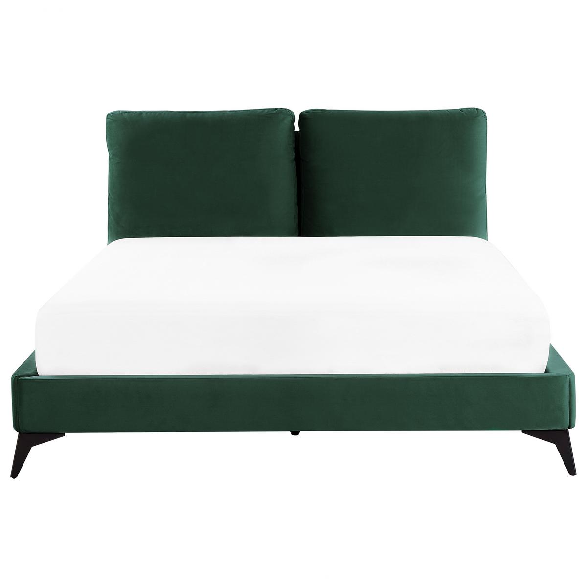 POLSTERBETT 160/200cm Smaragdgrün Melle - Grün, Textil (160/200cm) - Beliani