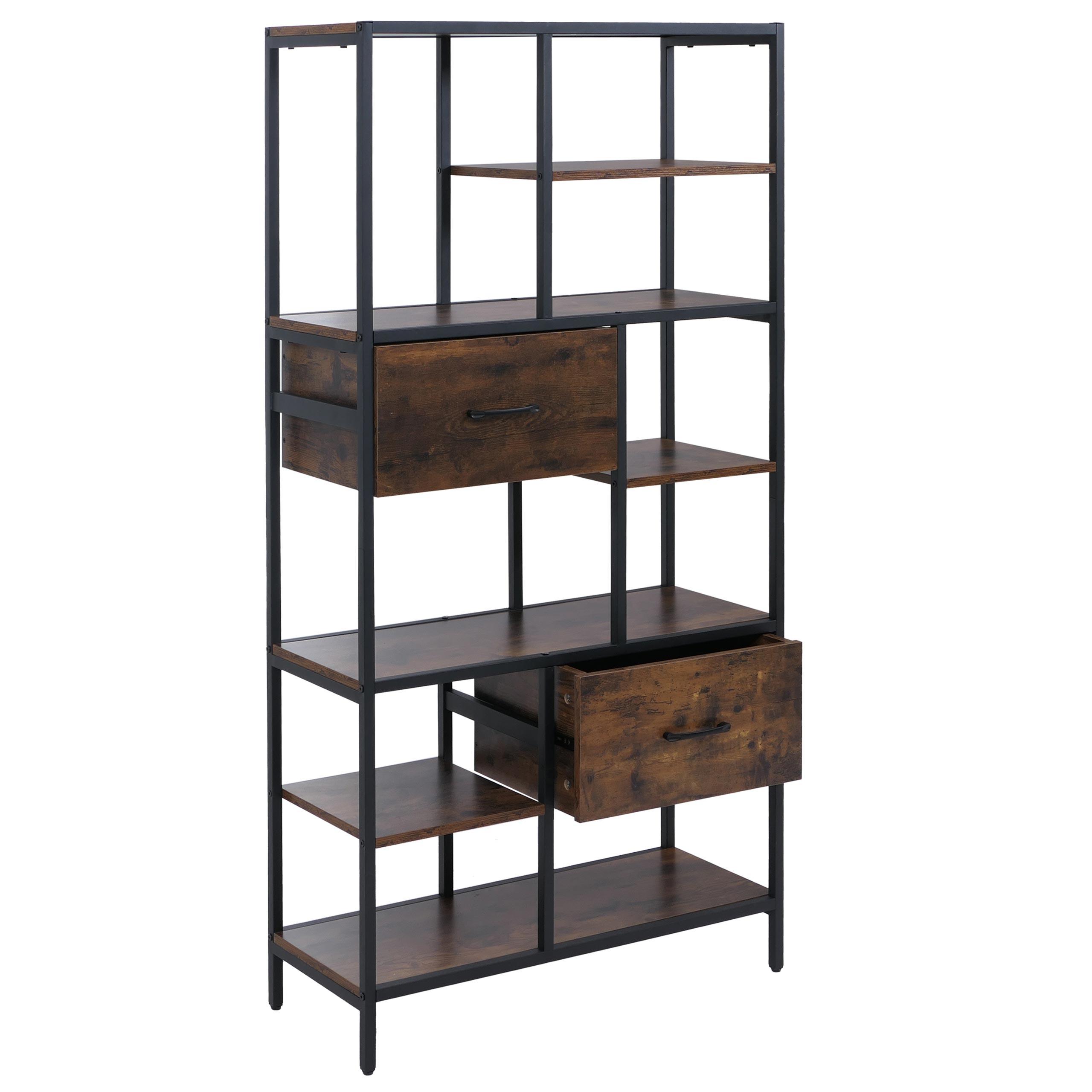 REGAL Dunkelbraun - Dunkelbraun, Holzwerkstoff (81/150/33cm) - MCW