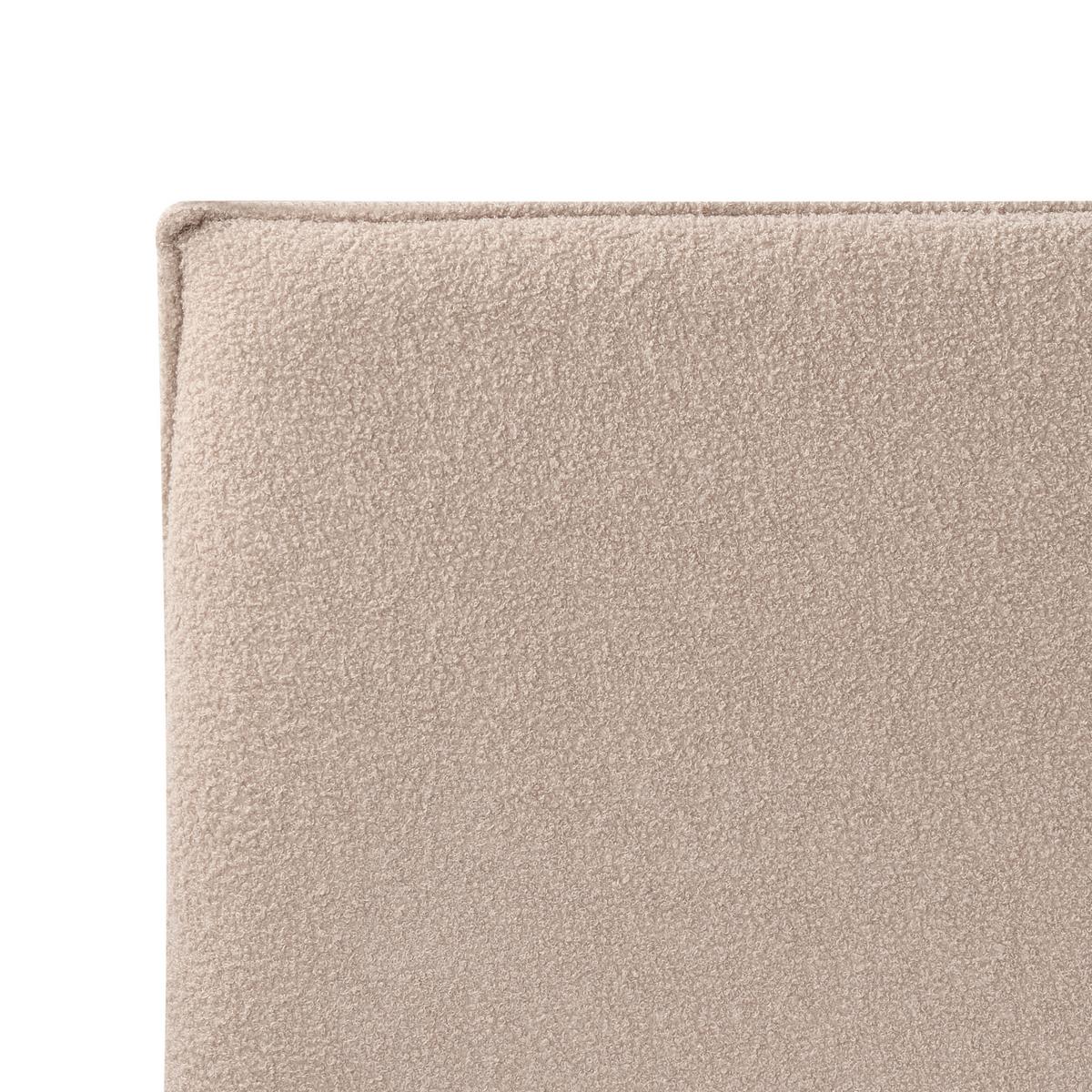 BETT mit Stauraum 180/200 cm Bouclé Taupe Lavaur - Taupe, Textil (180/200cm) - Beliani