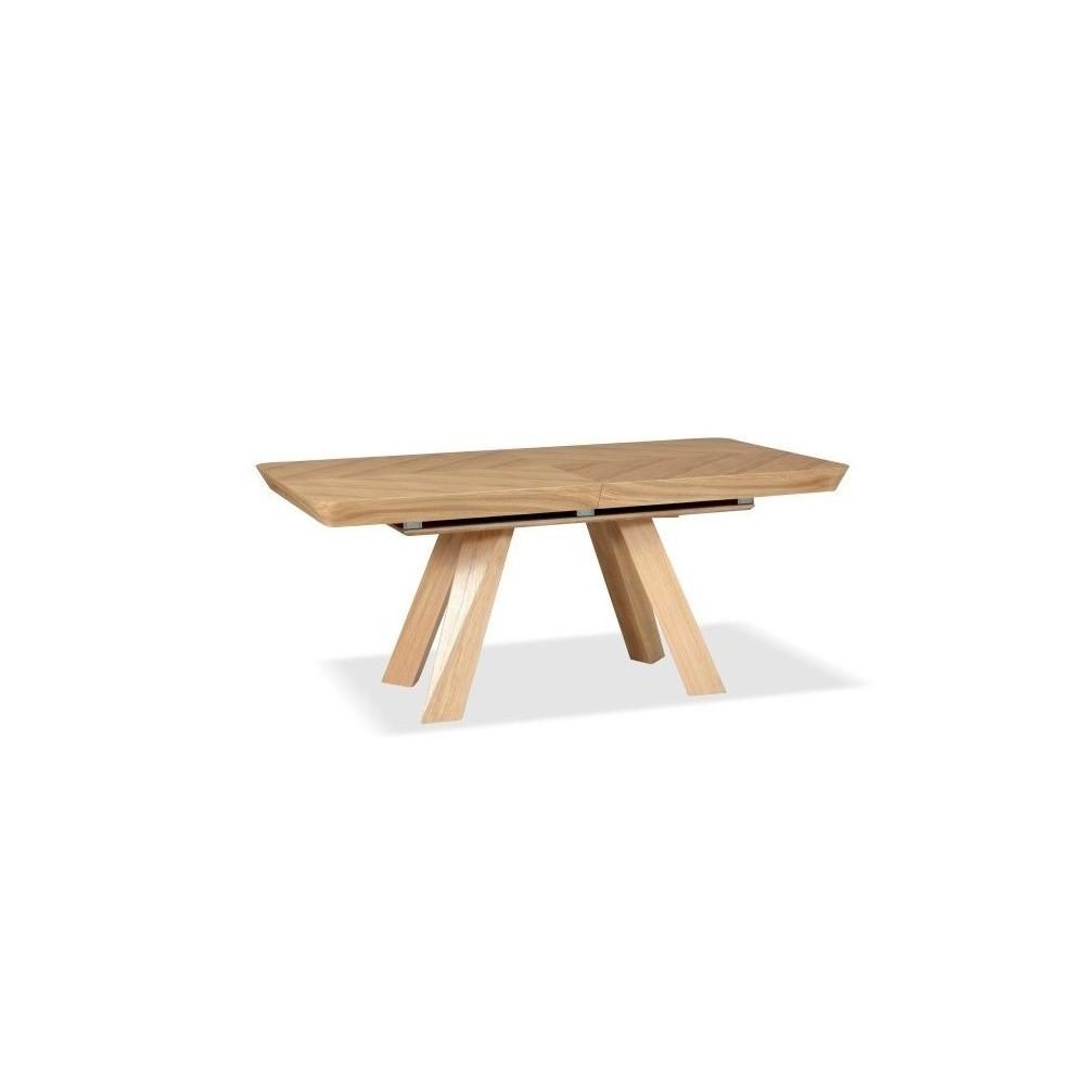 ESSTISCH QUERCIA Ausziehbar 180 - 380 / 100 x 76 cm - Eichefarben, Holz (180/100/76cm) - MASSENO