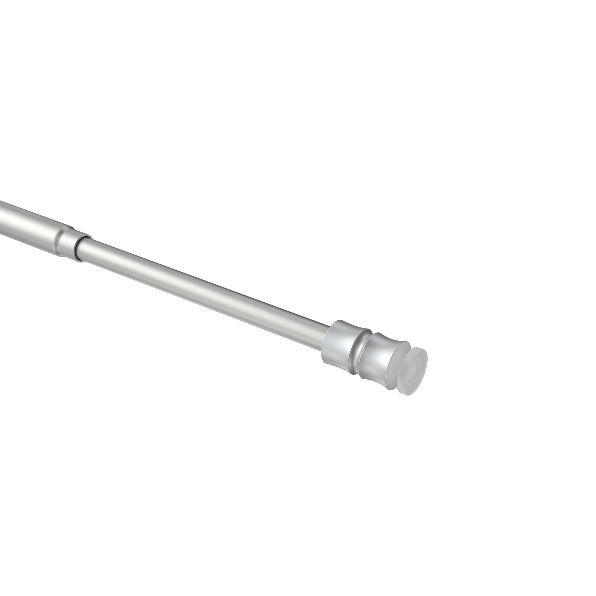 KLEMMSTANGE / SCHEIBENSTANGE Flexo 60-90 cm, 8 / 6 mm Ø, Silbergrau - Alufarben, Kunststoff/Metall (90cm) - INTERDECO