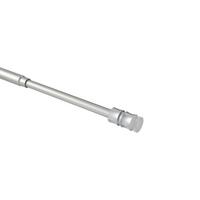 KLEMMSTANGE / SCHEIBENSTANGE Flexo 40-60 cm, 8 / 6 mm Ø, Silbergrau - Alufarben, Kunststoff/Metall (60cm) - INTERDECO