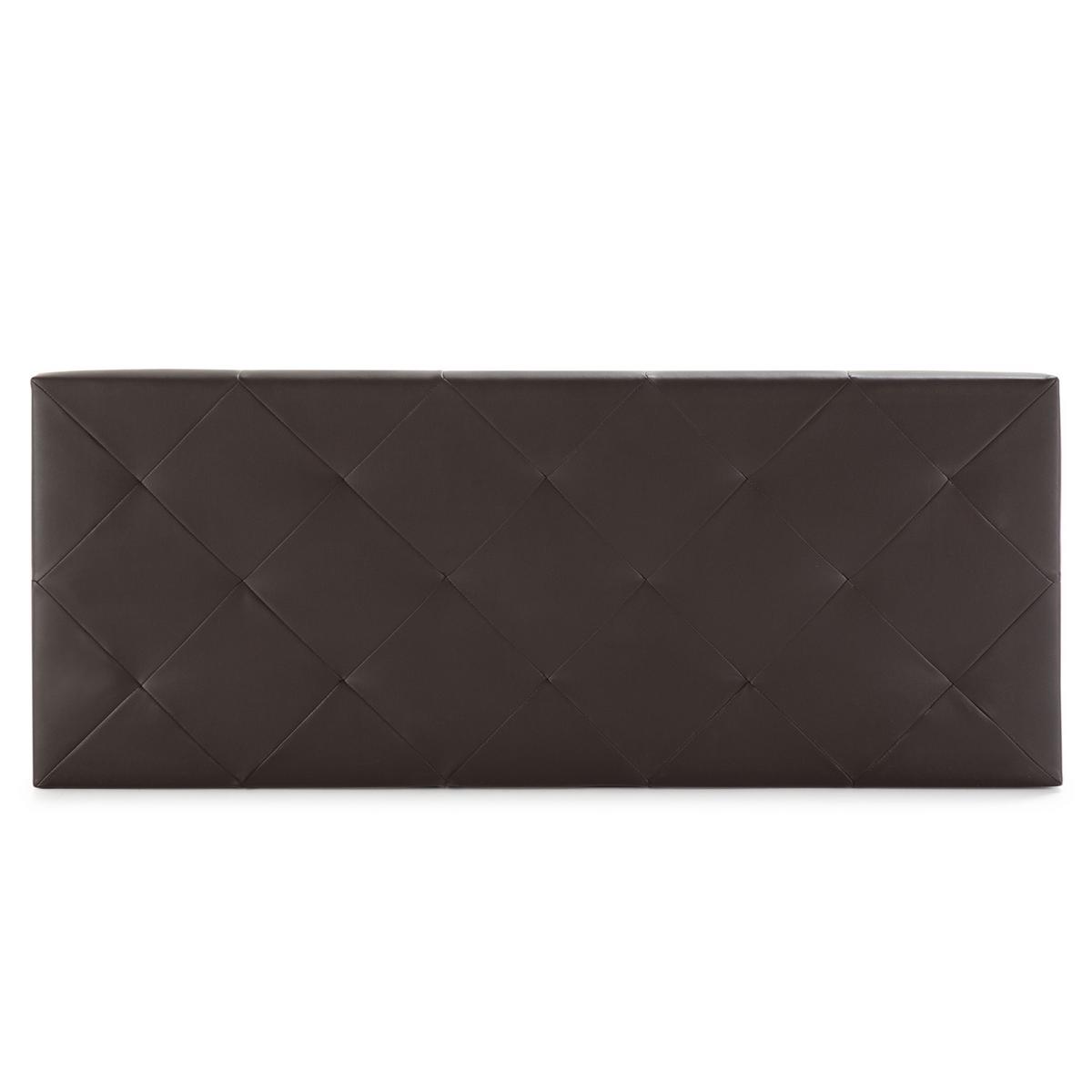 KOPFTEIL 150x60 cm Rombo Schoko - Braun, Fell (8/60/150cm) - VS Venta-stock