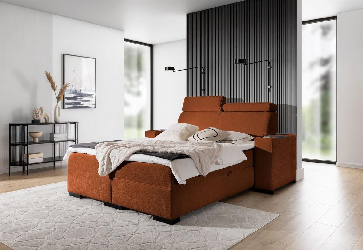BOXBETT Nestor Dress Me Set.2 - Rotbraun, Holzwerkstoff/Textil (140/200cm) - Fun Möbel