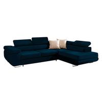 ECKSOFA Wilson 4 Sitzplätze Blau - Blau, Textil (271/201cm) - Petits-meubles