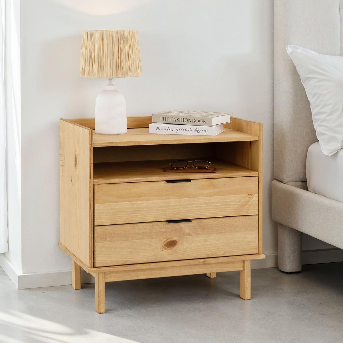 NACHTTISCH TEPERA braun - Braun, Holz (64/64/41cm) - IDIMEX
