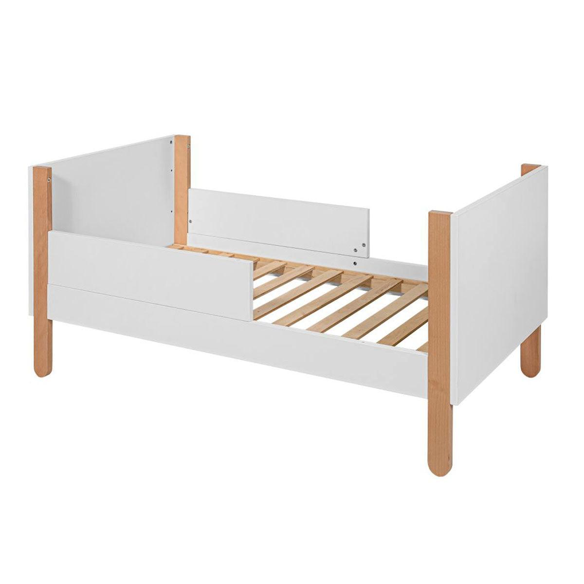 GITTERBETT 60/120 Laurie Weiß und Holz - Weiß, Holzwerkstoff (60/120cm) - Petits-meubles