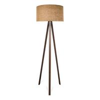 STEHLEUCHTE Newport - Braun, Holzwerkstoff/Textil (38/38/140cm) - lux.pro