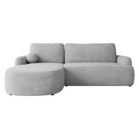 ECKSOFA Loridu, Seite: Links - Schwarz/Grau, Holz/Kunststoff (250/174cm) - MIRJAN24
