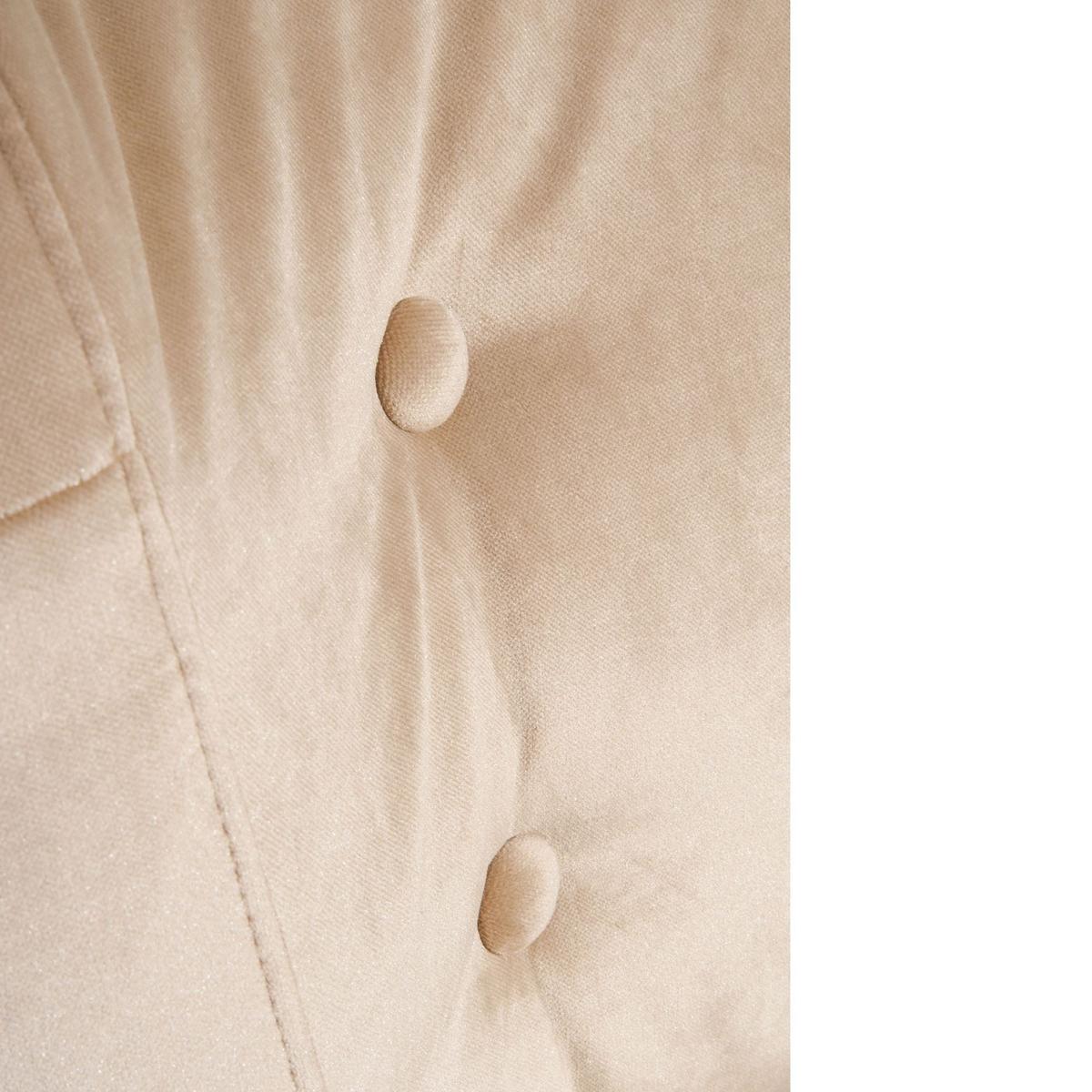 SESSEL Kassi Bezug Samtvelours Buche natur / sand - Sandfarben, Kunststoff (69/80/68cm) - 58aufmkessel