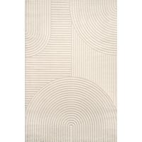 TEPPICH Kurzflor CETINA Geometrisch Polypropylen-Polyester Beige 120 x 170 cm - Beige, Textil (120/170cm) - KADIMA DESIGN