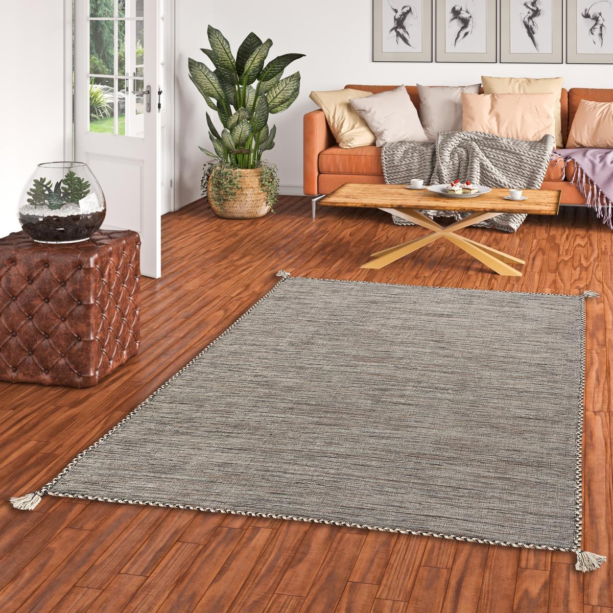 NATUR TEPPICH KELIM PRICO - Ecru, Textil (120/180cm) - Pergamon