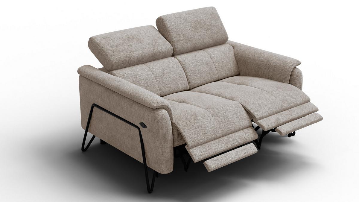 RELAXSOFA RODEN 2-Sitzer, beige - Beige, Holz/Textil (152/82/103cm) - Wozimo