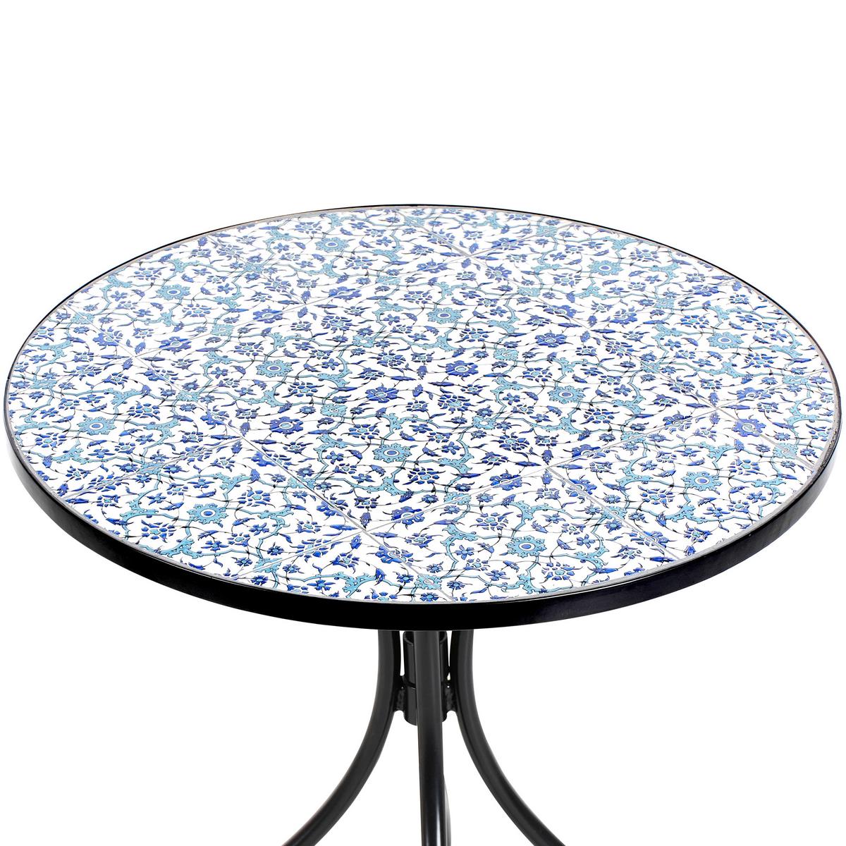 BISTROTISCH 60/60 cm Metall Schwarz Chapeco - Schwarz, Metall (60/60/75cm) - Beliani