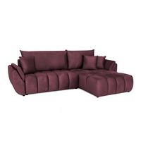 ECKSOFA Collin Mit Schlaffunktion - Bordeaux, Holzwerkstoff/Textil (185/280cm) - Fun Möbel