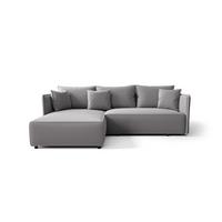 ECKSOFA Evora - Blaugrau, Holzwerkstoff/Textil (245/185cm) - Fun Möbel