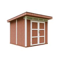 HOLZ-GARTENHAUS basis LP SmartSide 5,9m² mit B279xL293xH239 cm - M903A - REDWOOD RED - Dunkelrot, Holz (294/237/279cm) - Timbela