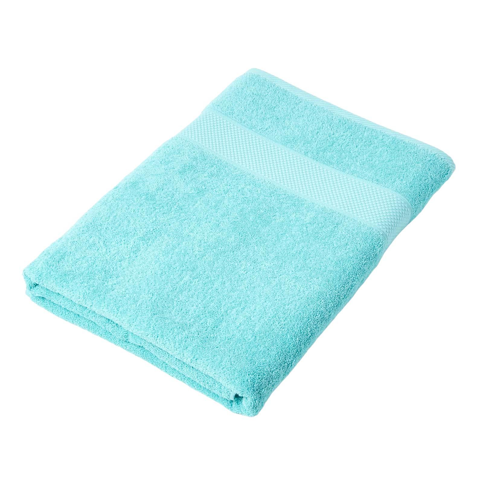 SAUNATUCH Essential aqua 100/180 cm - Türkis, Textil (100/180cm) - Homescapes