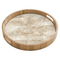 TABLETT Hellbeige - Onyx - Dezent 40x40 cm - Beige, Holz (40/5/5cm) - OnlyWow