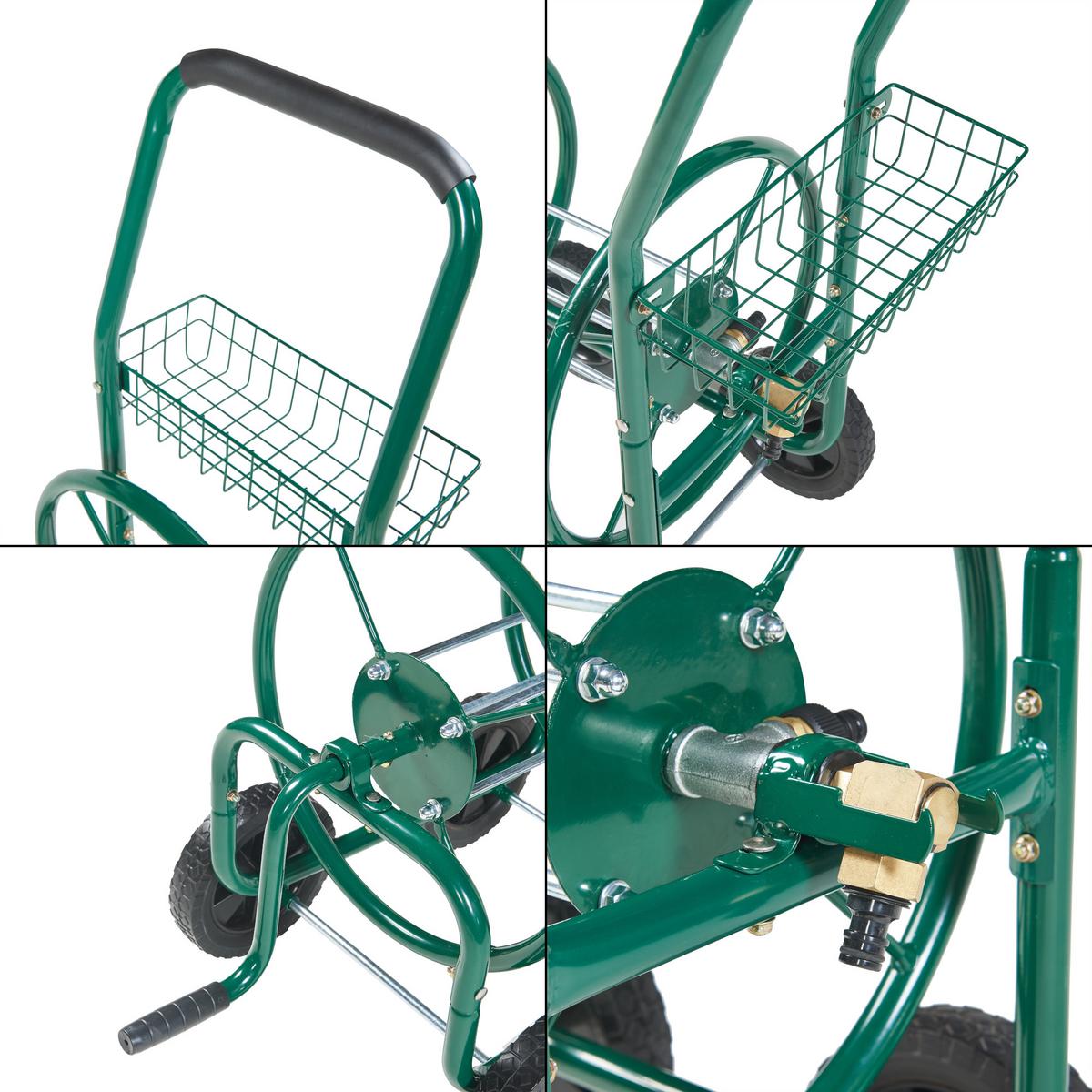 SCHLAUCHWAGEN Pescaza - Grün, Kunststoff/Metall (86/95/44cm) - pro.tec
