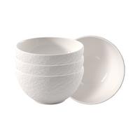 MÜSLISCHALEN Manufacture Ice weiß ø 14 cm 4er Set - Weiß, Keramik (14cm) - Villeroy & Boch