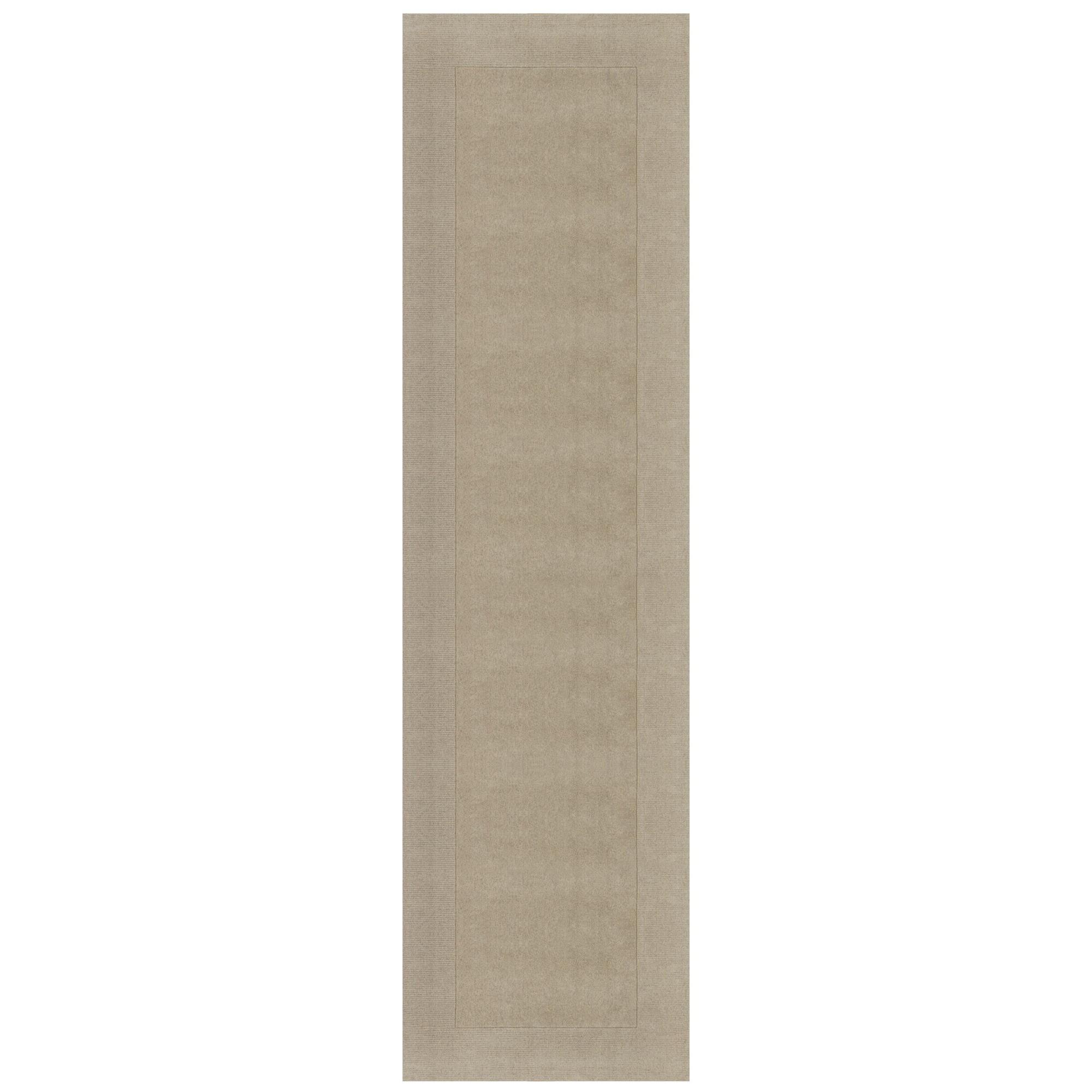 TEPPICH aus Wolle handgewebt MOLE in Natur, einfarbig, 60 x 230 cm - Beige, Textil (60/230cm) - KADIMA DESIGN