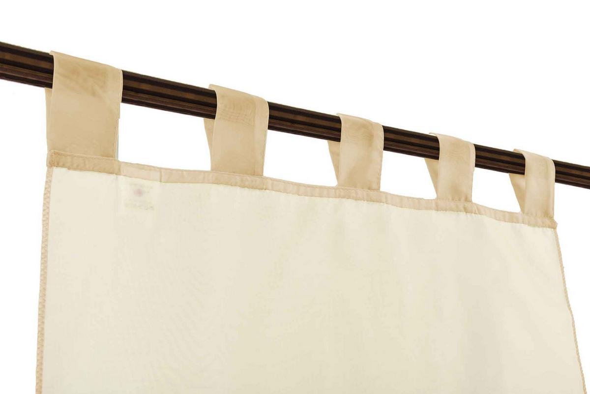 SCHEIBENGARDINE GERA 90x60 cm Sand - Sandfarben, Textil (60/90cm) - Gardinenbox