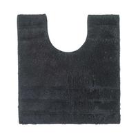 WC-VORLEGER Spa Supreme 50/55 cm, Baumwolle - Schwarz, Textil (50/55cm) - Homescapes