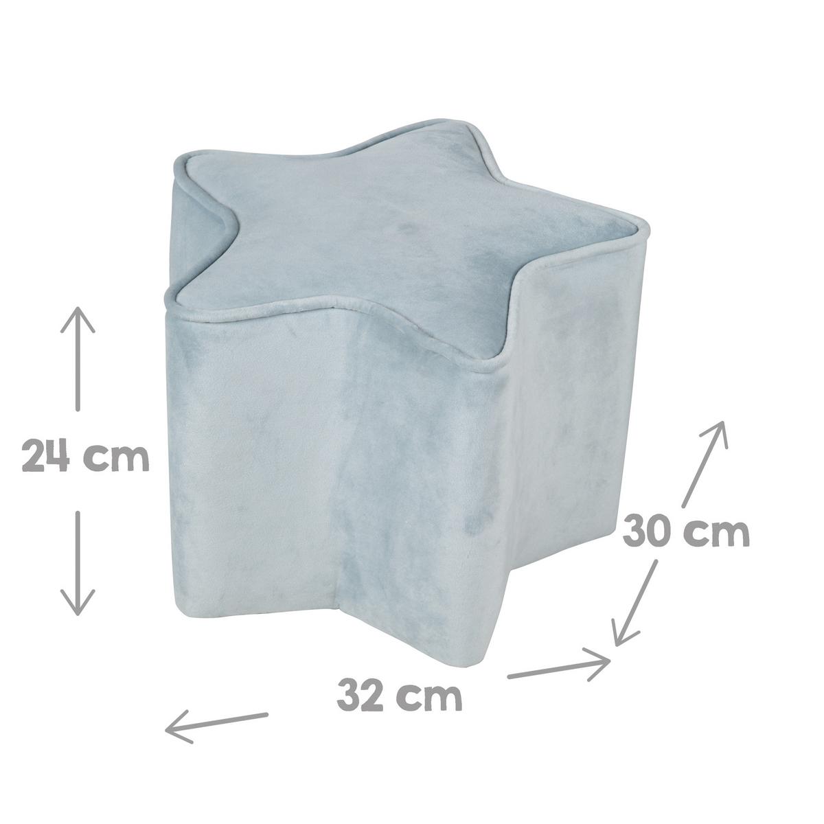 KINDERSOFA 3er-Set hellblau - Hellblau, Holzwerkstoff/Textil (70/50/48cm) - Roba
