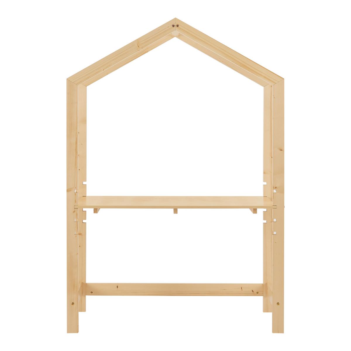 KINDERSCHREIBTISCH Suså - Beige, Holz (60/160/50cm) - [en.casa]